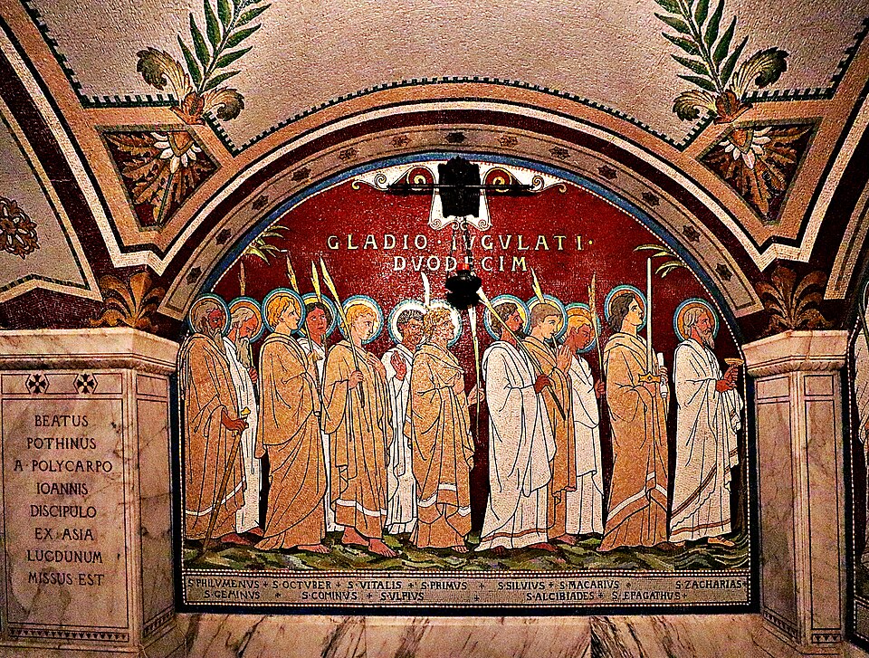 Crypte Saint-Pothin — mosaïques restaurées